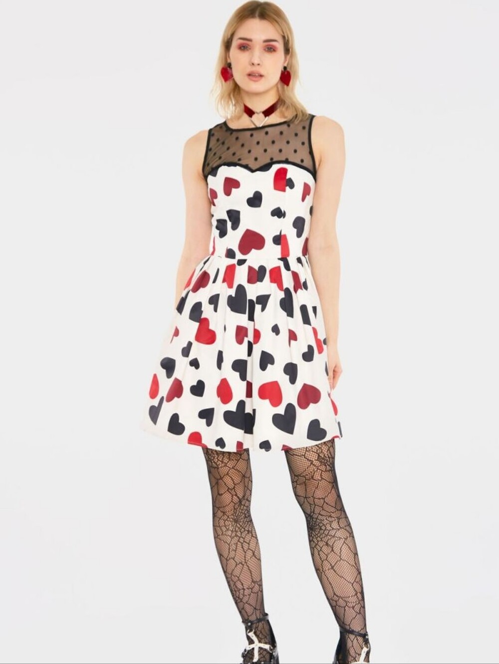 Jawbreaker Hearts Deaire Dress - Size XL